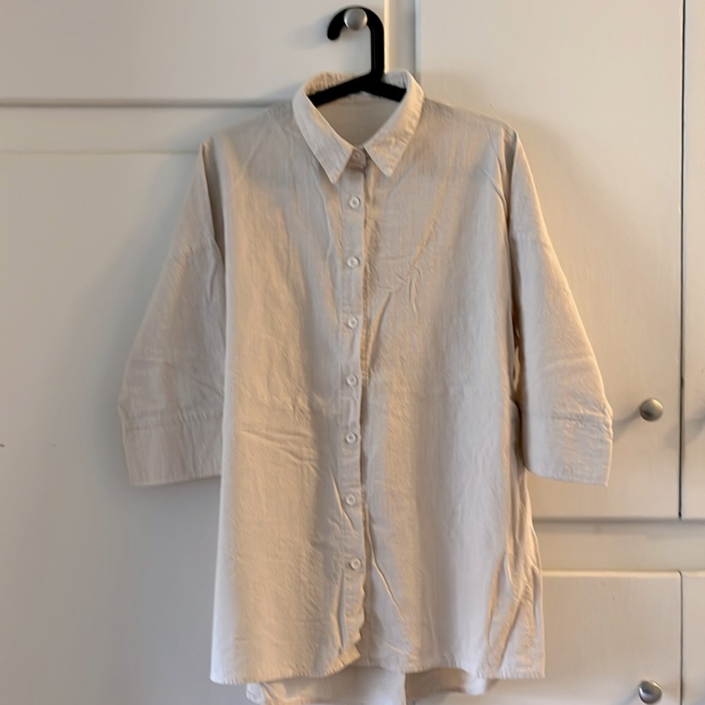 Oversized button down shirt